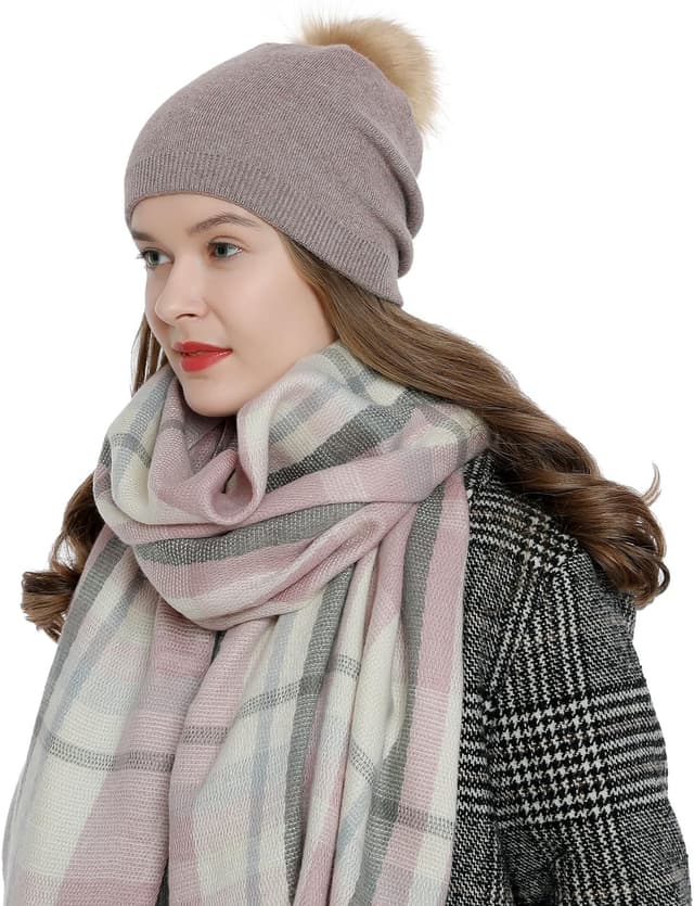 Thumbnail 5 de DonDon bonnet d’hiver laine avec pompon