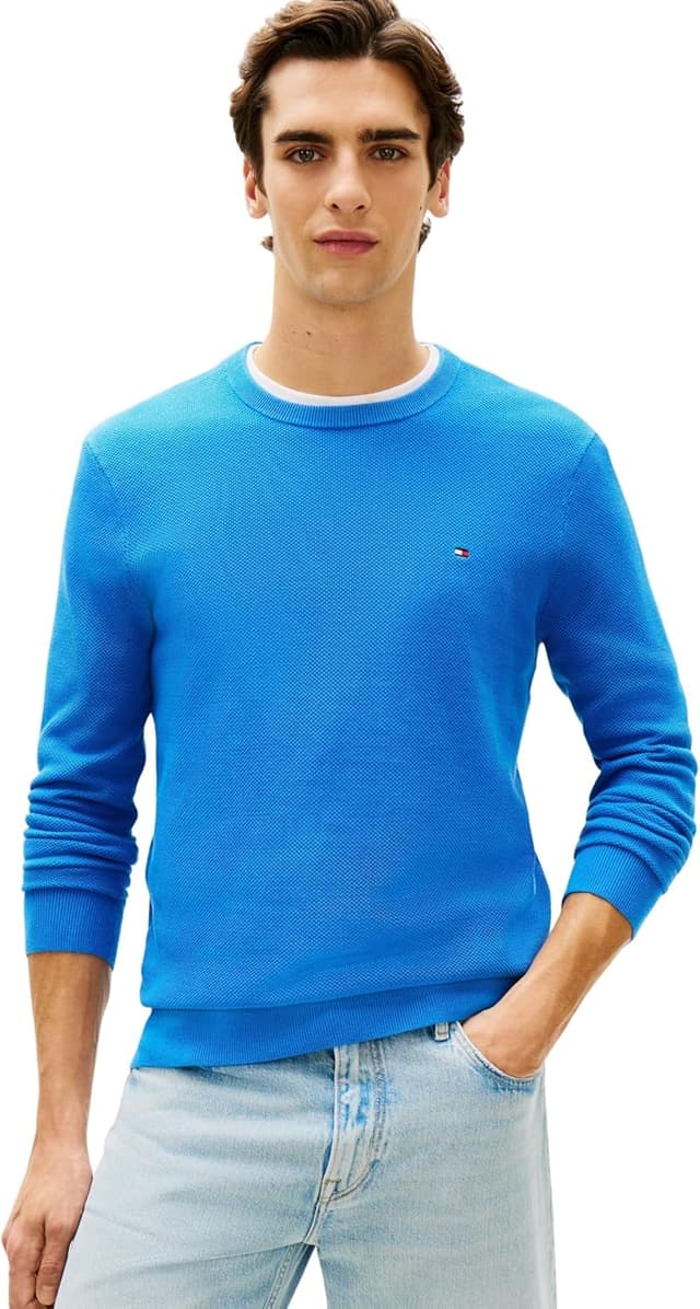 Detalle de Tommy Hilfiger Essential Structure felpa girocollo