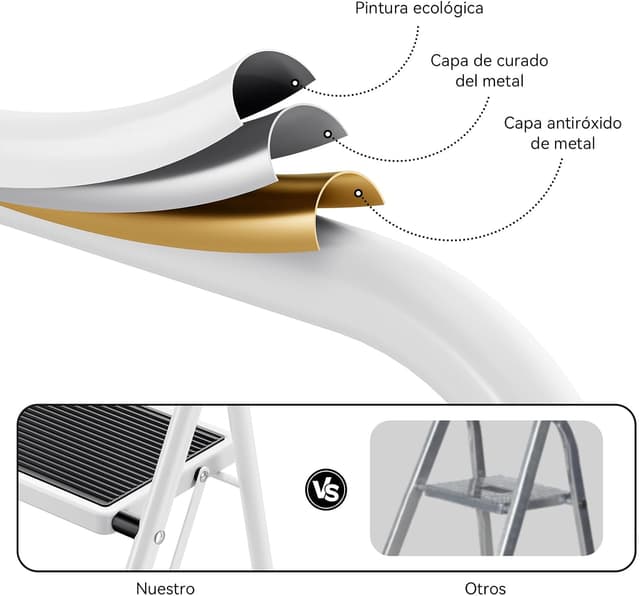 Thumbnail 2 de KINGRACK Escalera Plegable 4 Peldaños 150 kg