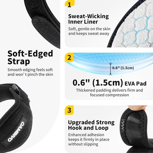Detalle de CAMBIVO tennis elbow support strap