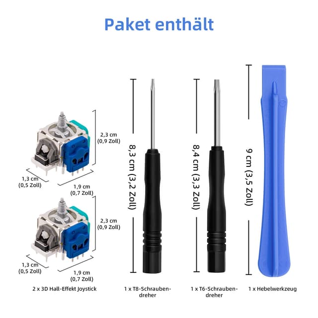 Detalle de Mcbazel Hall-Effekt-Stick Analog-Ersatz- & Reparatur-Set für Xbox Elite 2 Controller