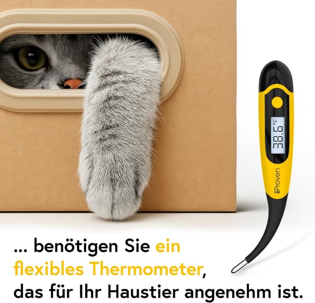 Thumbnail 6 de iProven Fieberthermometer für Hund, Katze & Pferd – präzise Messung in 20 Sekunden