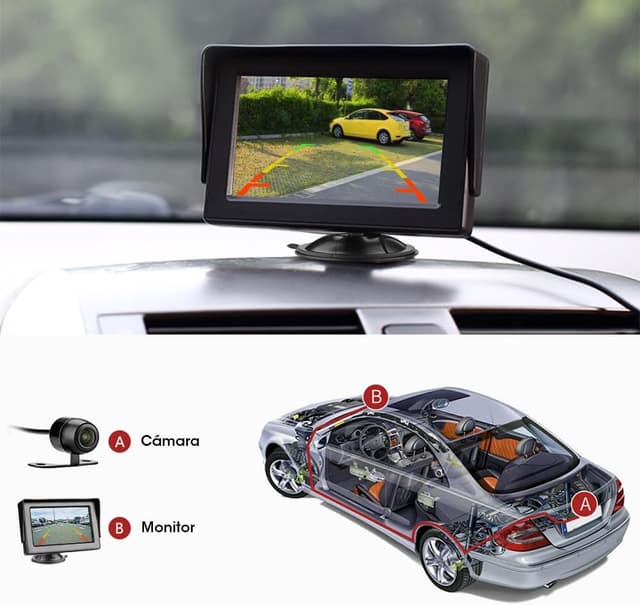 Thumbnail 3 de Jansite Cámara marcha atrás 4.3"