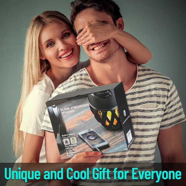 Thumbnail 6 de INSSISAIN 2er Set Bluetooth-Lautsprecher mit Flammen-Effekt (IP65, 5 W) für Outdoor & Camping