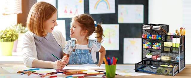 Thumbnail 6 de Marbrasse Netz Schreibtisch-Organizer 🗂