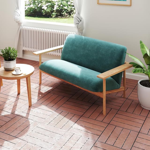 Thumbnail 6 de Aufun Terrassenfliesen aus WPC mit Klicksystem (22 Stück) 30 x 30 cm – Holzoptik, braun (Type A)