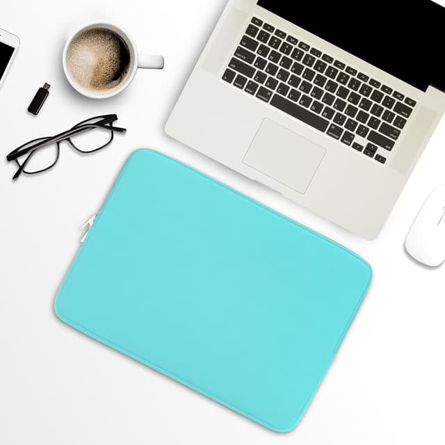 Detalle de RAINYEAR 14 Inch Laptop Sleeve Protective Case with Soft Lining & Padded Zipper (Blue)