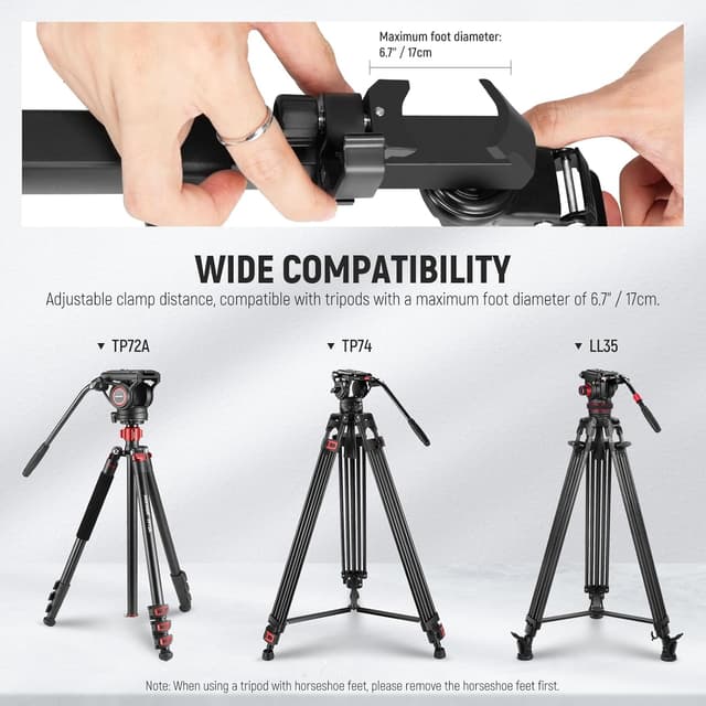 Thumbnail 6 de Neewer TS009 tripod dolly for 33lb load