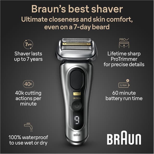 Detalle 1 de Braun Series 9 PRO+ 9567cc Electric Razor