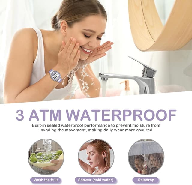 Detalle de Hearkent Pedometer Watch for Women 30M