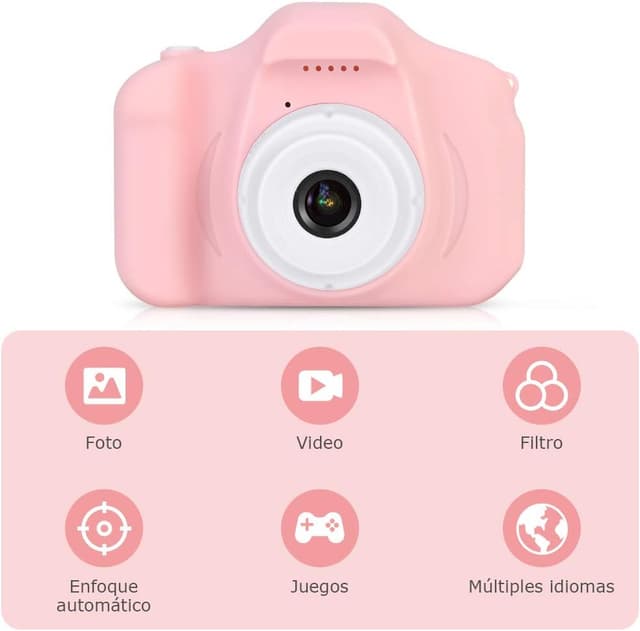 Detalle de Faburo Cámara Infantil de Fotos y Video para Niños 📸