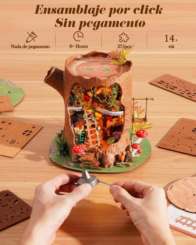 Detalle 1 de Rolife Casa del Árbol de Cuento de Hadas 275 piezas