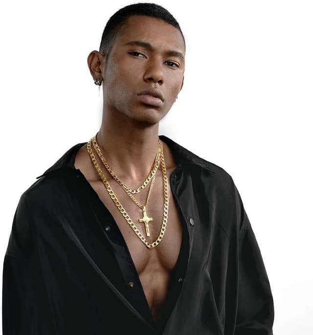 Detalle 2 de PROSTEEL Collier Croix Catholique 64 mm