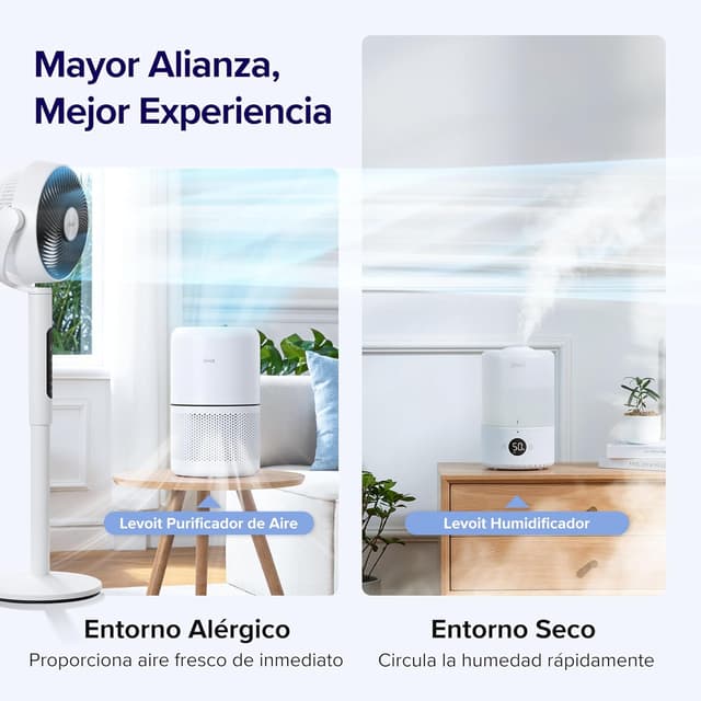 Thumbnail 10 de LEVOIT Ventilador de Pie Silencioso 20dB 🌀 12 Velocidades, Temporizador