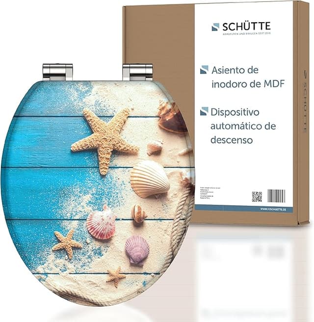 Imagen de Schütte Tapa WC Madera Universal con Descenso Automático 🚽 en OfertitasTOP