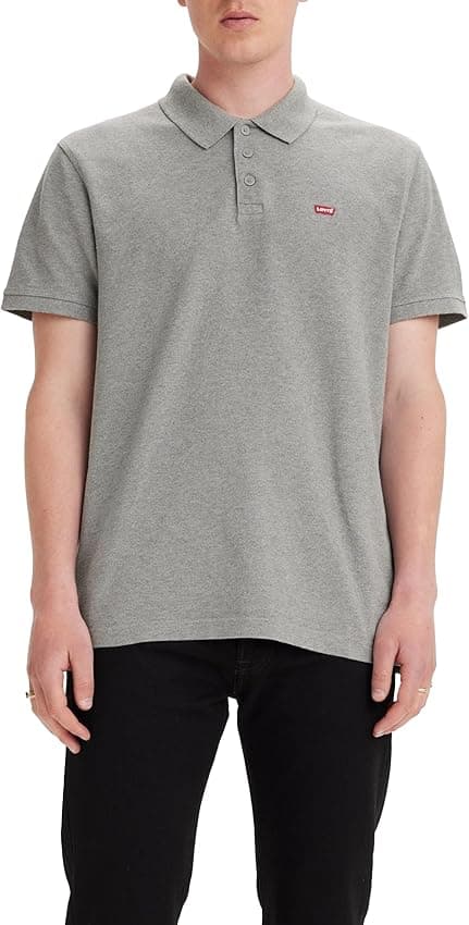 Imagen de Levi's Housemark Polo Grey Heather para Hombre, XXL en OfertitasTOP