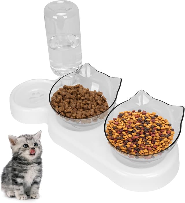 Detalle de Tilted 15° Cat Bowl with Stand