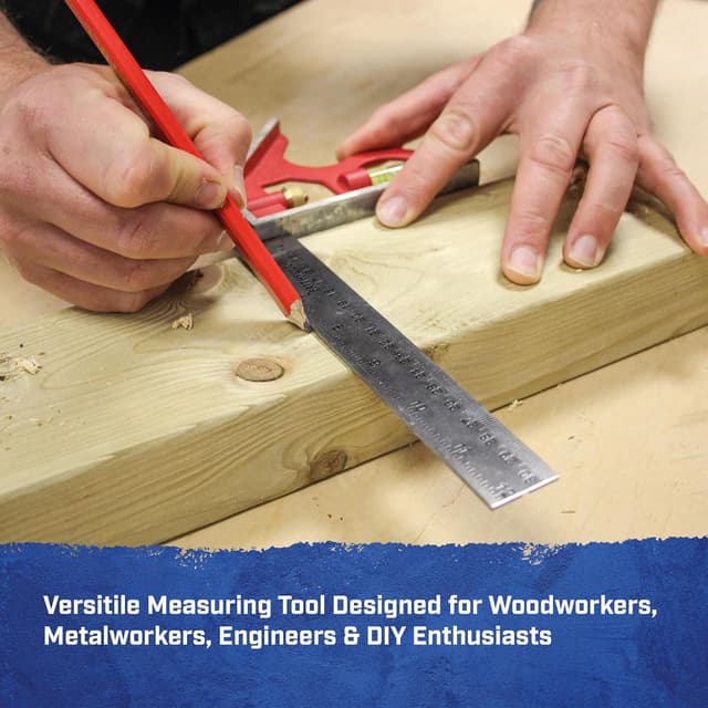 Detalle de Équerre combinée Faithfull 300 mm : mesure, traçage et contrôle d’angles