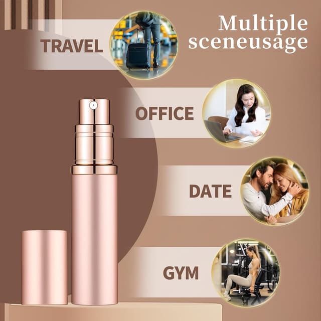 Thumbnail 5 de szyanlai Portable Perfume Atomiser 5ml Rose Gold