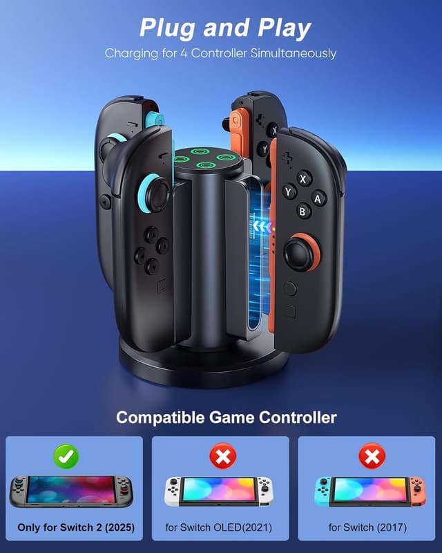 Detalle 2 de WAXITY Ladestation für 4 Controller