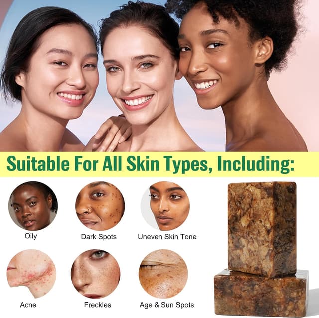 Detalle 2 de African Black Soap Sapone Nero Africano 100g