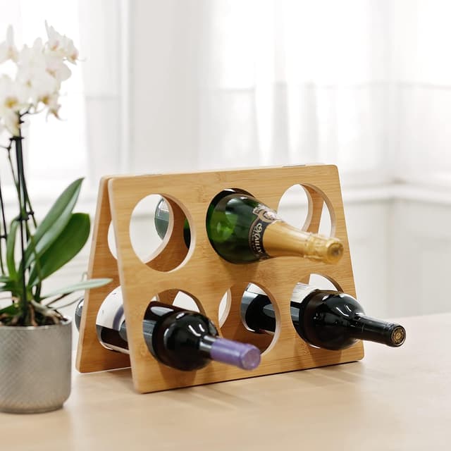 Thumbnail 1 de RTA Bamboo Wine Rack 6-bottle foldable — wine rack 🍷
