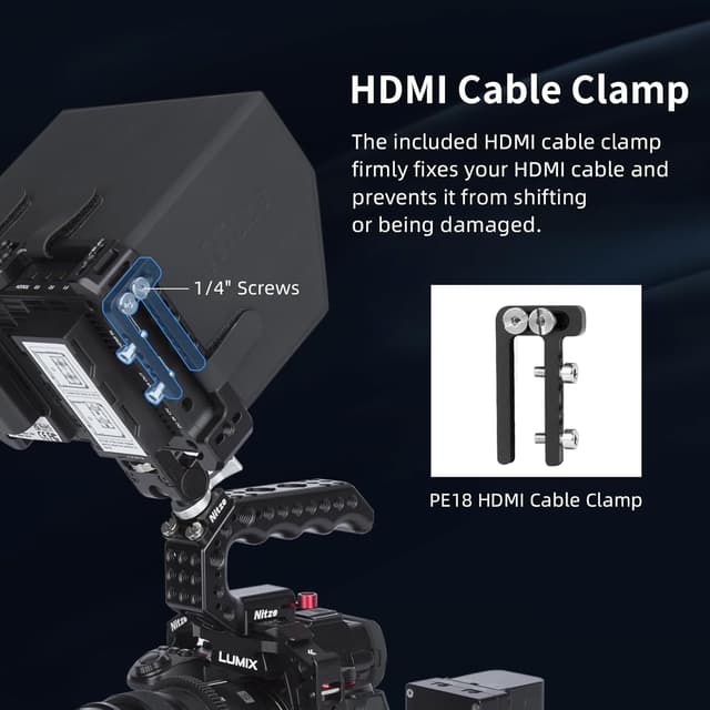 Detalle de Nitze Monitor Cage Kit JT-F05B für Feelworld F5 PRO/F5 PROX sowie F6 PLUS/F6 PLUSX