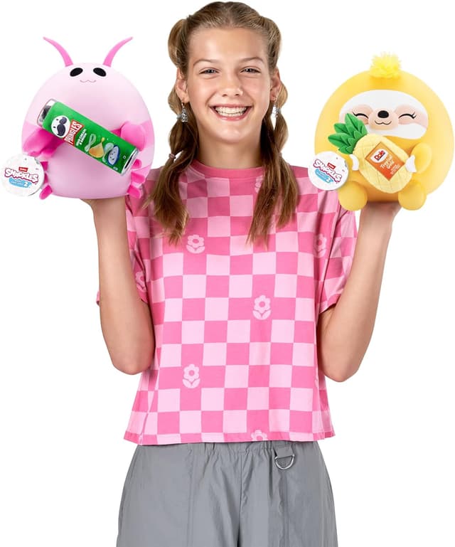 Detalle de Snackles Series 2 Sloth (Dole, Pineapple) plush toy – small 20cm