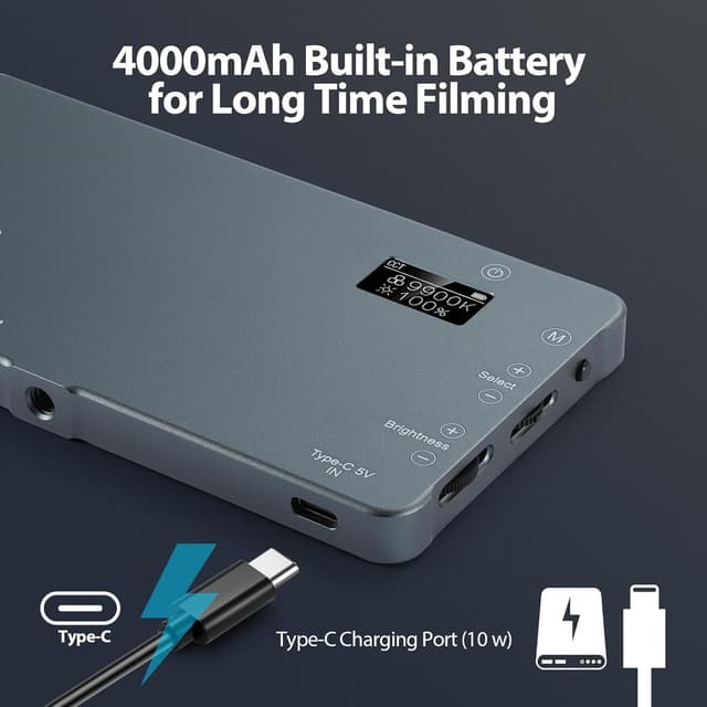 Thumbnail 4 de ENEGON 180 LED Lampe Vidéo 4000mAh