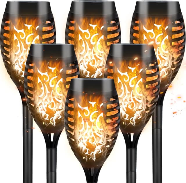 Detalle de CNMTCCO Solar Lights Outdoor Garden 6 Pack