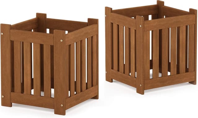 Detalle 2 de Furinno Tioman Fioriera in legno 2 pezzi