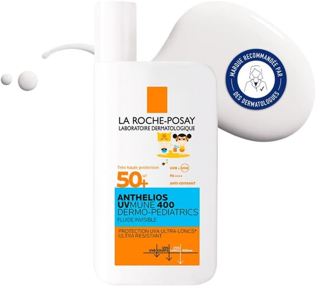 Detalle de La Roche-Posay Anthelios UVMune 400 Dermo-Pediatrics Ultra Light Invisible Fluid SPF50+ 50ml (Kids)