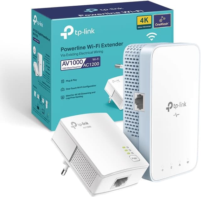 Detalle de TP‑Link TL‑WPA1000 Kit Powerline AV1000