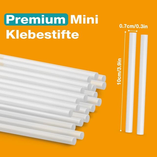 Detalle 2 de AUXHCYL Heißklebesticks 200 Stück 7 mm