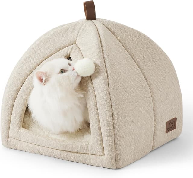 Imagen de Bedsure Cat Cave Bed Igloo 40x40x40cm en OfertitasTOP