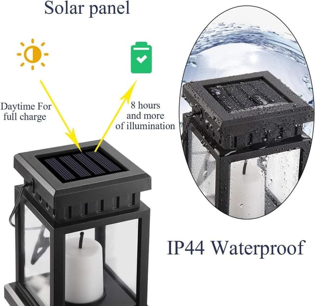 Thumbnail 5 de GIGALUMI Solar Hanging Lantern 8 Pack