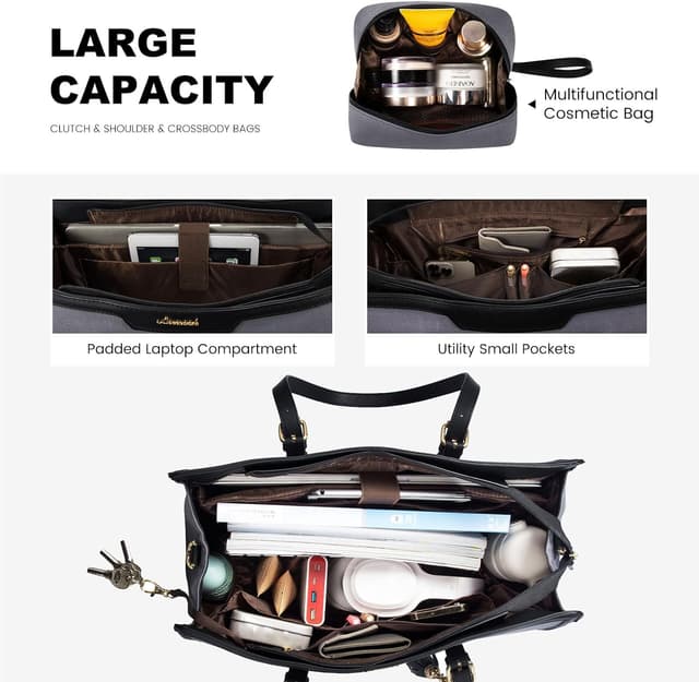 Detalle de LOVEVOOK work bag for 15.6 inch laptop