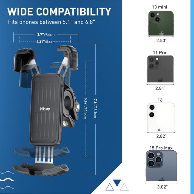 Thumbnail 5 de Hiboy Bike Phone Holder 360° Rotatable Mount