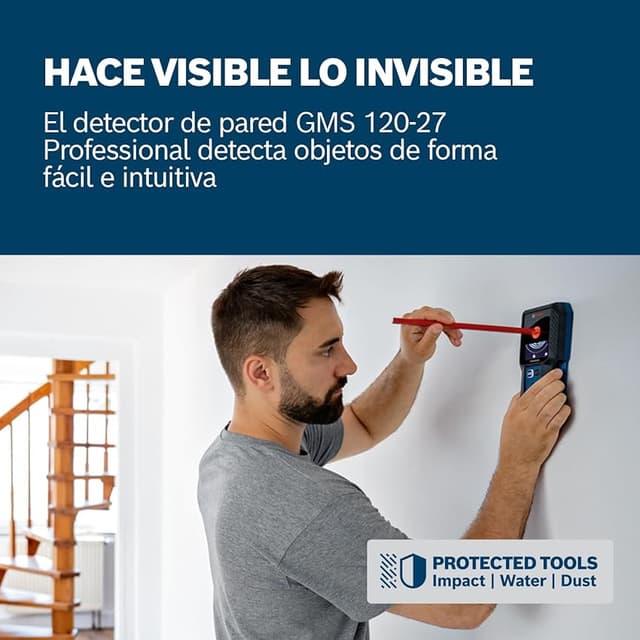 Detalle 2 de Bosch GMS 120-27 Localizador de Metales y Cables 🔍