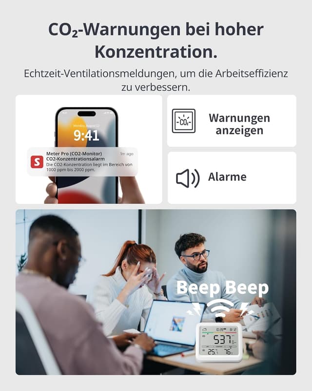 Thumbnail 4 de SwitchBot CO2-Melder 2 Jahre đŹ