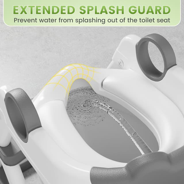 Detalle 2 de COOSEYA Kinder-Toilettensitz mit Leiter, 15,7 Zoll