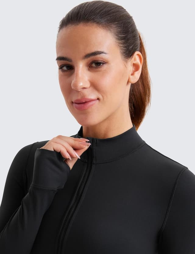 Detalle de CRZ YOGA vestes d’entraînement Butterluxe pour femmes à fermeture éclair intégrale