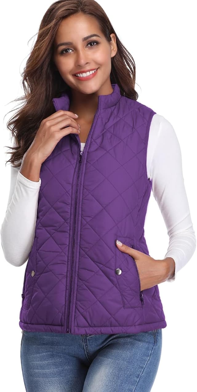 Thumbnail 5 de Fuinloth Quilted Women’s Puffer Vest, Lightweight ⛑