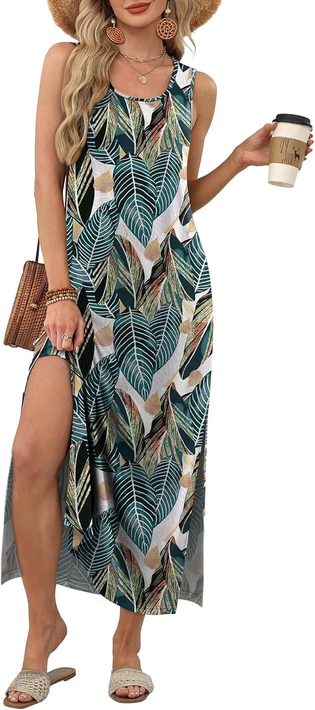 Detalle 2 de WIHOLL Maxi Dress Sleeveless with Pockets