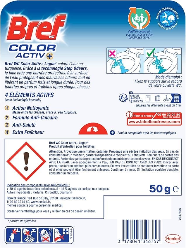 Thumbnail 6 de Bref WC Color Activ+Lagon – Nettoyant WC 10 blocs 🚽
