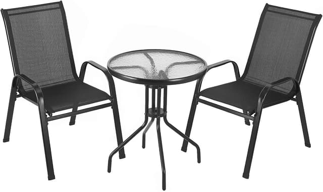 Detalle de Clevich 3-piece patio bistro set, 2 sq m