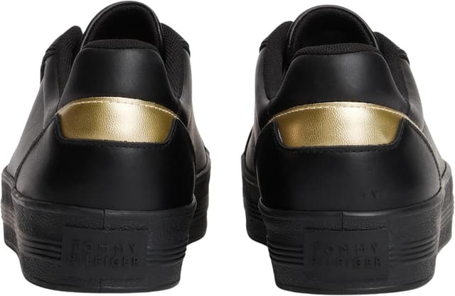 Detalle 2 de Tommy Hilfiger Baskets vulcanisées en cuir pour femme Foxing