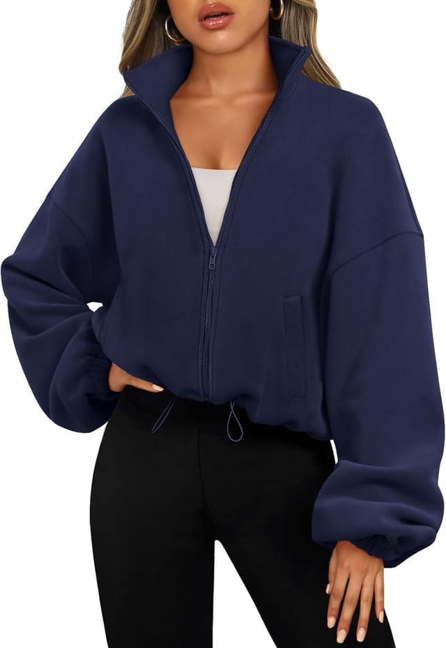 Detalle 2 de AUTOMET Womens Fleece Jacket oversized zip-up