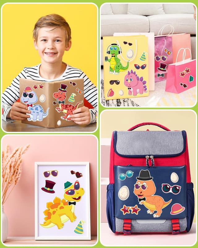 Thumbnail 1 de Make Your Own Dinosaur Sticker Sheets 24-Pack