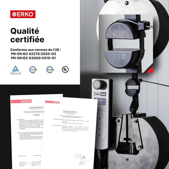 Thumbnail 6 de ERKO 100 attaches de câble résistantes UV